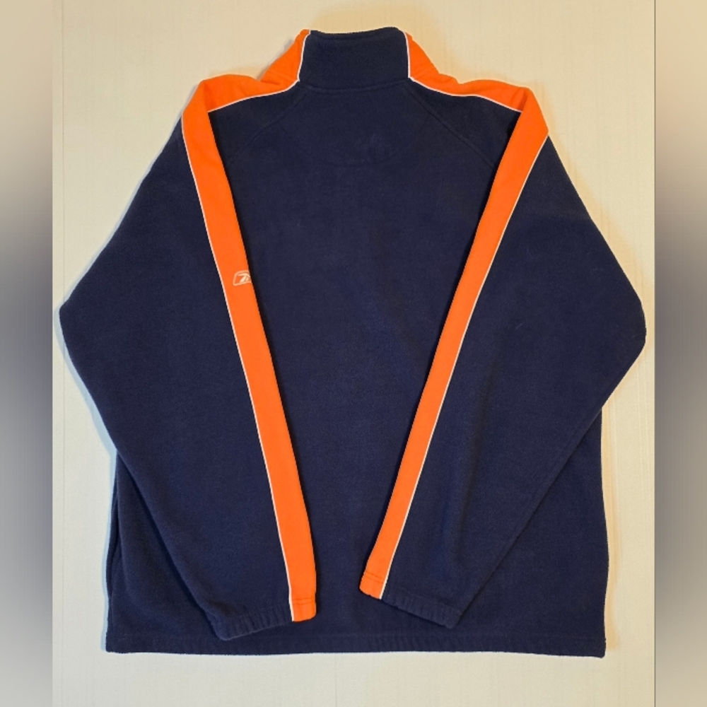 Denver Broncos Reebok Blue and Orange Zip Up Sweater - Picture 2 of 5